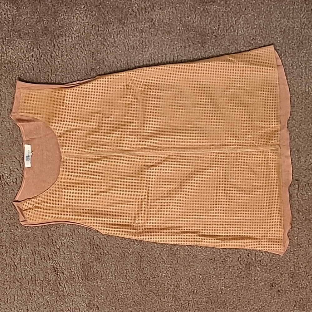 My Tribe Leather & Silk Tunic